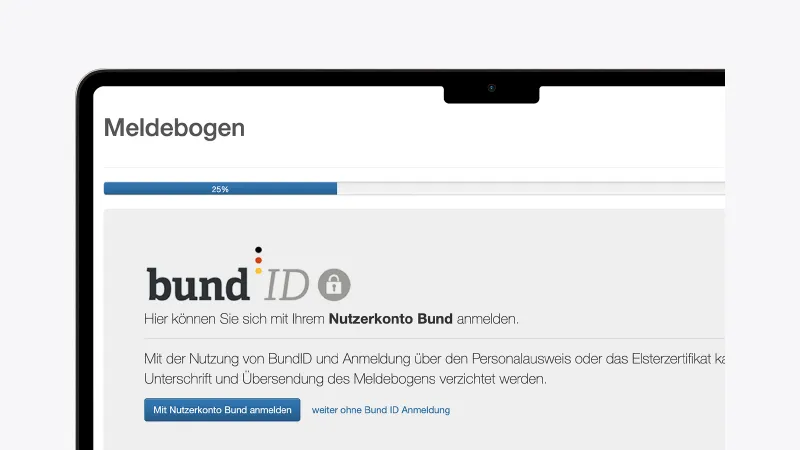 Meldebogen-Plattform